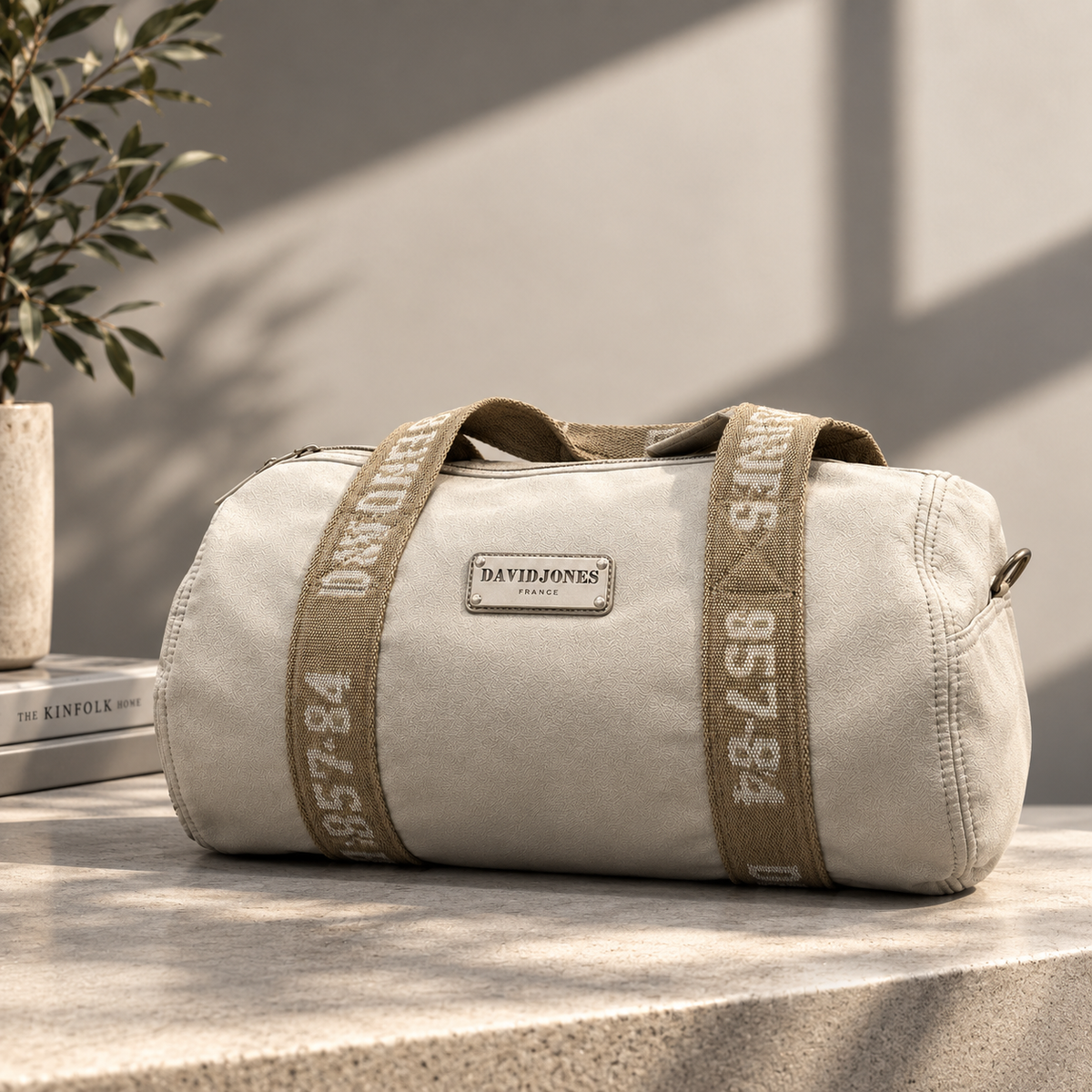 DAVIDJONES duffel bag OFF White